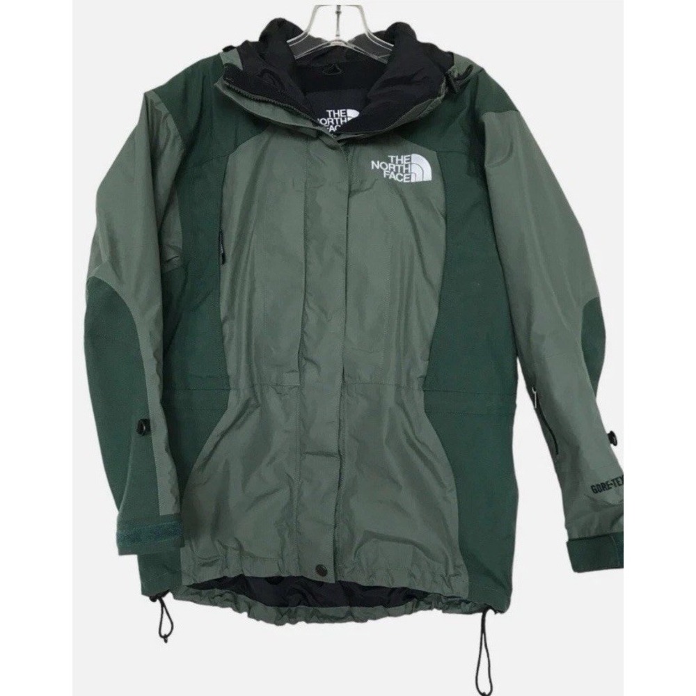 Vintage The North Face Jacket Women' Size M Goretex Green Retro 90's Parka